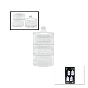 HOME COLLECTION SDG1009C/G CHESTER ( 3KATLI ) CAM KAPAKLI ŞEKERLİK & LOKUMLUK*12=K