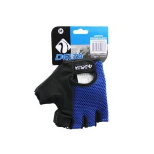 YUKON DELTA ARMOUR FITNESS GLOVES ( M MEDİUM ) ( PARMAKSIZ & FİLELİ ) SPORCU ELDİVENİ ( MAVİ /SİYAH )*50