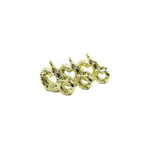 İBİCO İ12-162 ( ÇİFT ELMA & ORTA ) ( GOLD & SERAMİK ) BİBLO & DEKORATİF SÜS EŞYASI*6X16