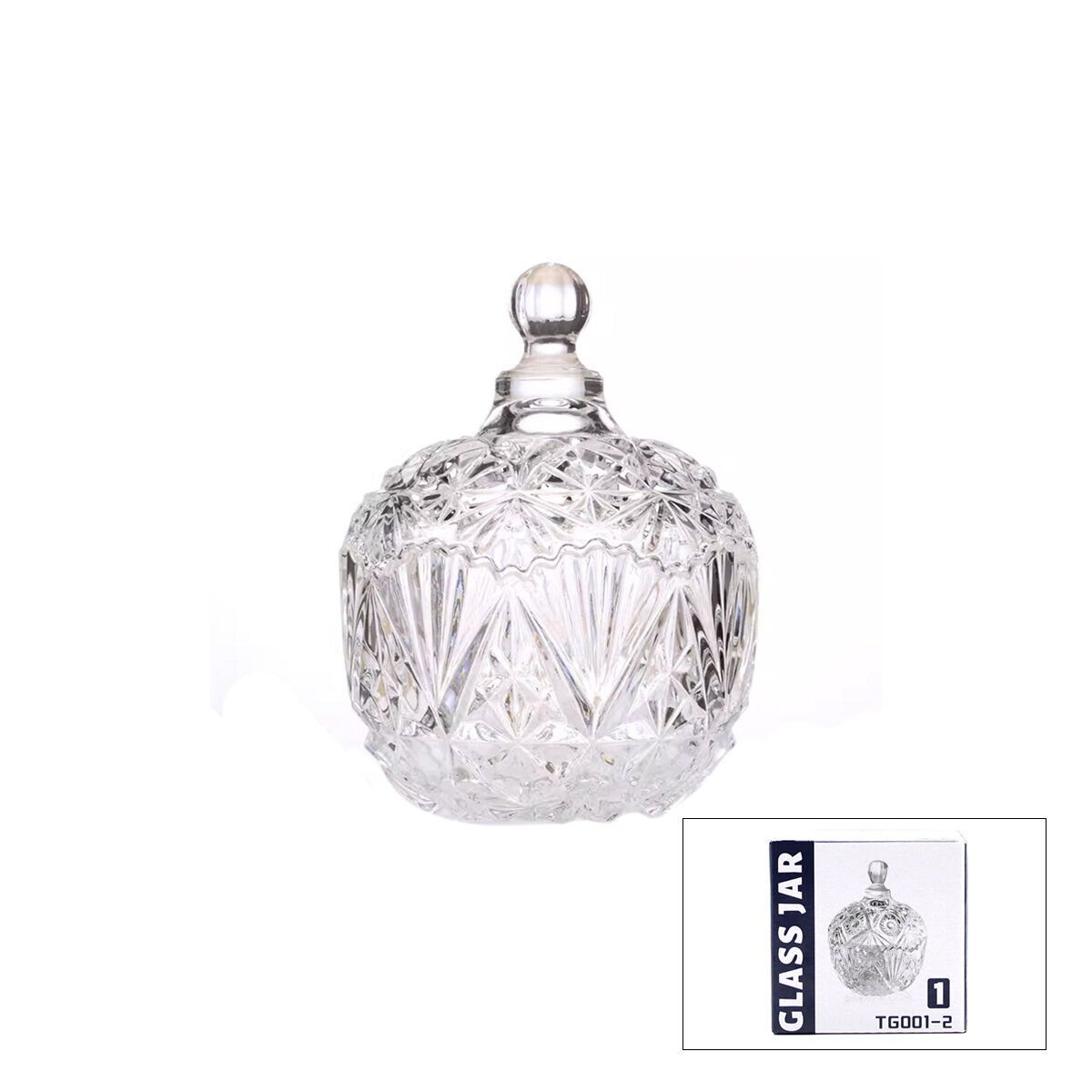 GLASS JAR TG-001-1 CAM LOKUMLUK & ŞEKERLİK*96