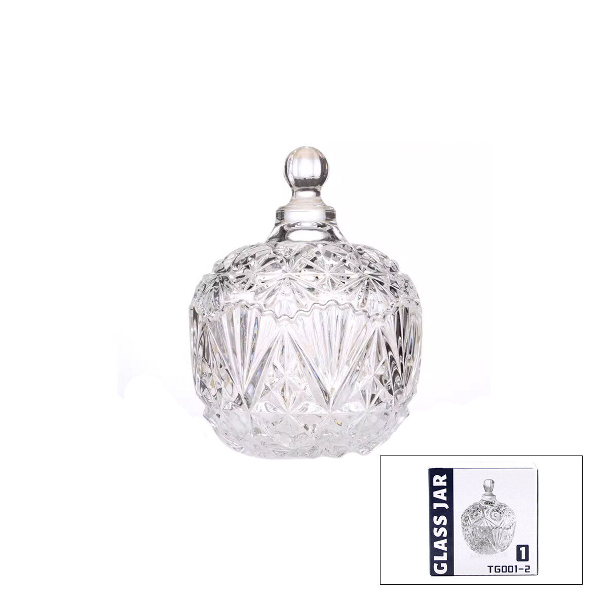 GLASS JAR TG-001-1 CAM LOKUMLUK & ŞEKERLİK*96