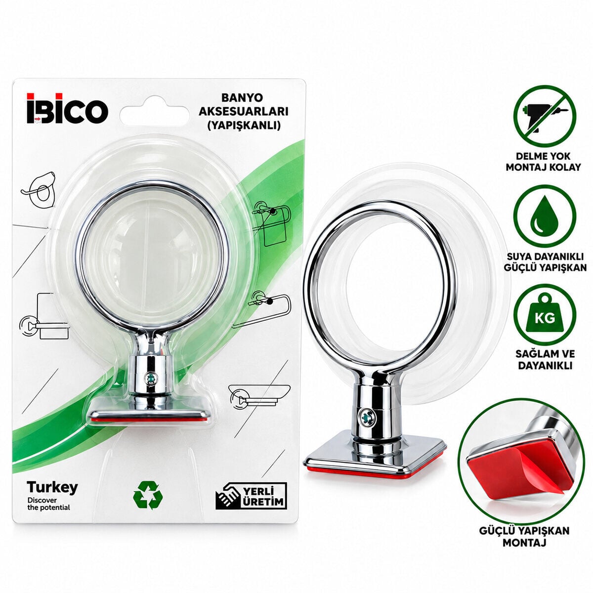 İBİCO BANYO BNY-501 WC SABUNLUK ( YAPIŞKANLI MONTAJ )*50