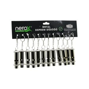 NEROX NRX-0670 METAL ( DEPREM DÜDÜK ) ANAHTARLIK*12X50