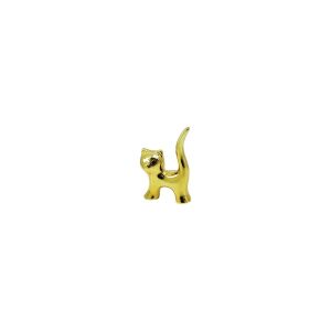 İBİCO İ12-184 ( KEDİ & KÜÇÜK ) ( GOLD & SERAMİK ) BİBLO & DEKORATİF SÜS EŞYASI*12X30