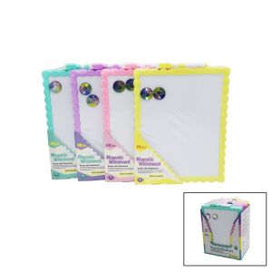 İBİCO İ14-008 MAGNETİC WHİTEBOARD ( 21.5X28CM ) ( KÜÇÜK ) MANYETİK YAZI TAHTASI ( ÇİFT TARAFLI ) ( RENKLİ PLASTİK ÇERÇEVE)*12X10