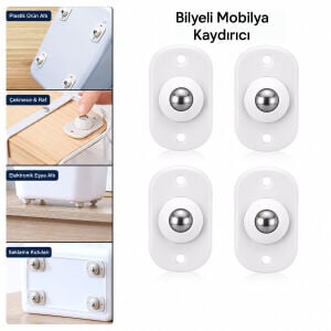 İBİCO İ13-141 ( KARTELALI ) ( 4PCS ) ( TEK BİLYA TEKERLEKLİ ) MOBİLYA EŞYA TAŞIMA APARATI ( 360° ) ( 8KG TAŞIMA KAPASİTE )*20X20
