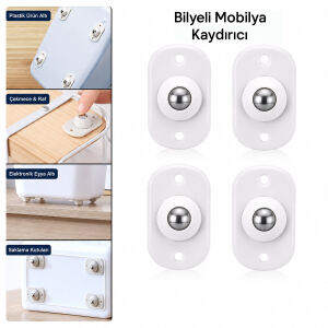 İBİCO İ13-141 ( KARTELALI ) ( 4PCS ) ( TEK BİLYA TEKERLEKLİ ) MOBİLYA EŞYA TAŞIMA APARATI ( 360° ) ( 8KG TAŞIMA KAPASİTE )*20X20