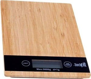TECHFİT TF-1007 DİJİTAL BAMBU MUTFAK TERAZİ TARTI ( 5KG )*24