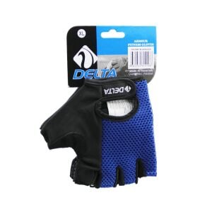 YUKON DELTA ARMOUR FITNESS GLOVES ( XL ) ( PARMAKSIZ & FİLELİ ) SPORCU ELDİVENİ ( MAVİ /SİYAH )*50