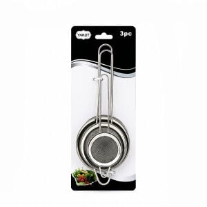 YAKUT-9791 ( 3PCS SET ) ( MİNİ= 5-7-8CM ) TEL SÜZGEÇ ( METAL ÇERÇECE ) ( METAL SAP=8.5-10.5-10.5CM )*144