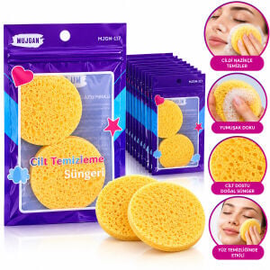 MUJGAN MJGN-117 ( 2PCS ) CİLT TEMİZLEME SÜNGERİ*12X100