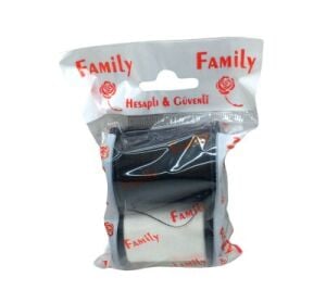 FAMİLY ( 2PCS ) ( 300MT ) BÜYÜK SİYAH & BEYAZ DİKİŞ İPLİK*36X20