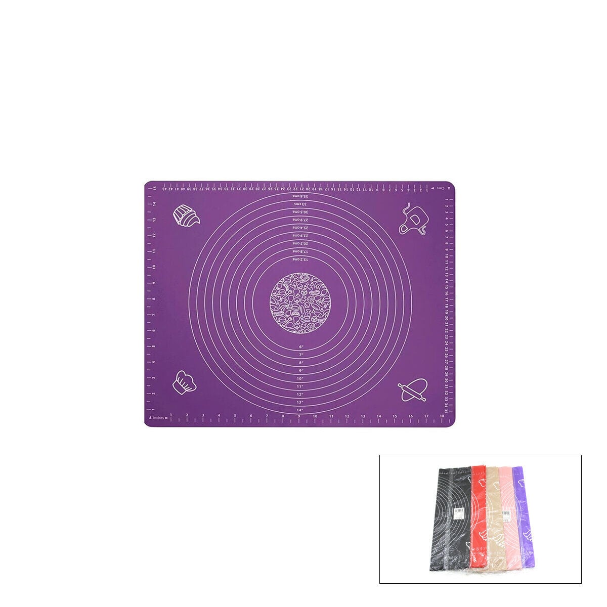 İBİCO İ22-371 ( DİKDÖRTGEN ) ( 45X65CM ) ( RENKLİ SİLİKON ) HAMUR MATI ( ÖLÇEK ÇİZİMLİ ) ( 220GR )*100