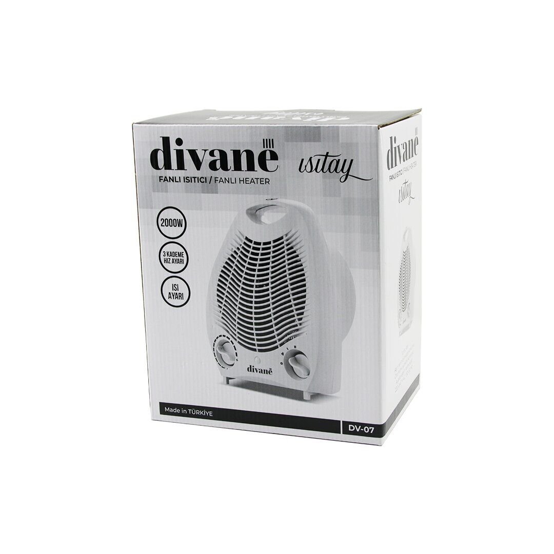 DİVANE FANLI ISITICI SOBA ( 3 KADEME HIZ AYAR ) ( 2000W ) ( AYARLANABİLİR TERMOSTAT & OTO SICAKLIK KONTROL & AŞIRI ISINMAYA KORUMA )*8