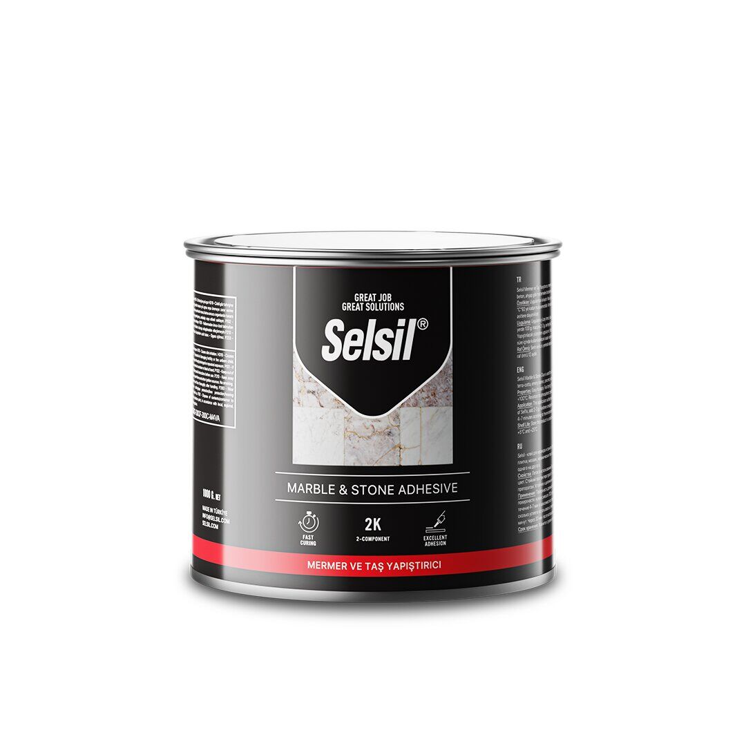 SELSİL-2700 ( MERMER & TAŞ ) TENEKE SERAMİK YAPIŞTIRICI 250GR*24=K