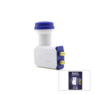 MAG ( 2Lİ ) UYDU ( LNB ) UNIVERSAL TWIN ( FULL HD & 3D & 0.1dB )*50