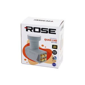 ROSE RG-400 ( 4LÜ ) UYDU ( LNB ) UNIVERSAL QUAD ( FULL HD 1080P ) ( 0.1dB )*100