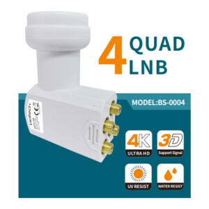 BOTECH BS-0004 ( 4LÜ ) UYDU ( LNB ) UNIVERSAL QUAD ( 4K ULTRA HD ) ( 0.1dB )*50