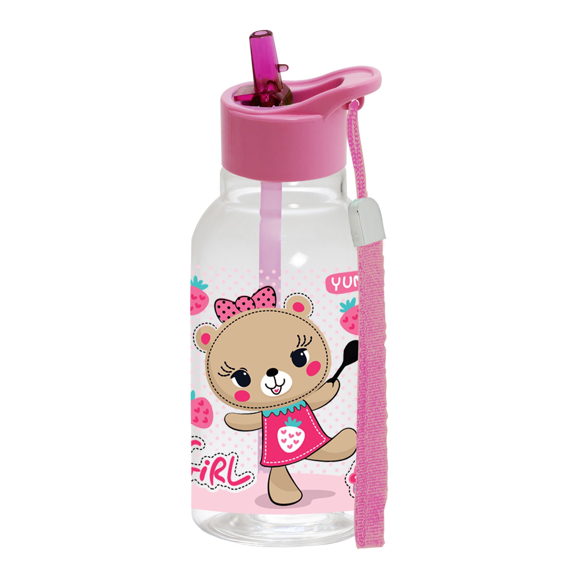 460 CC DESENLİ ASKILI PİPETLİ MATARA - YUMMY