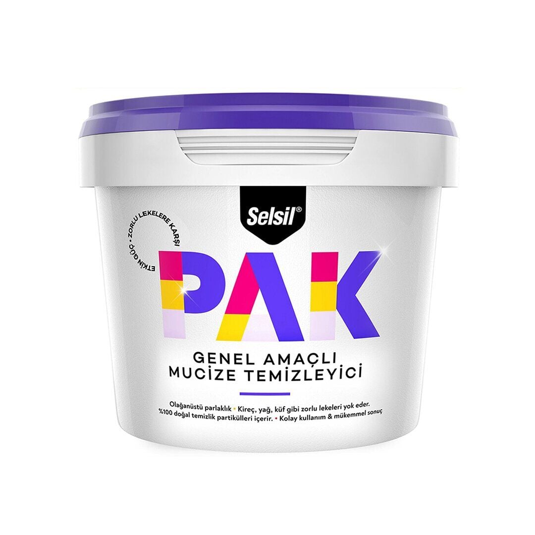 SELSİL PAK ( GENEL ) TEMİZLEYİCİ ( 500GR )*12=K