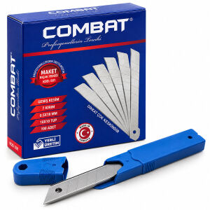 COMBAT-001 ( BÜYÜK ) ( 10 PCS ) ( YEDEK ) FALÇATA MAKET BIÇAK AĞZI ( 18MMX0.5MM )*10X40