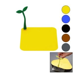 İBİCO (KARE) (GİDER KAPAK & SİLİKON) SÜZGEÇ KOKU ÖNLEYİCİ (RENKLİ MAT) (ÇİÇEK MODELİ TUTMA SAPLI) (BRKT-217927)*20X1
