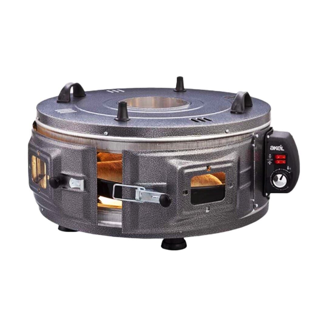 AKEL AF-220 GROSS YUVARLAK DAVUL FIRIN STANDART ( AYARLANABİLİR TERMOSTAT = 50°C-320°C )( 1300W & 53CM )( ALÜMİNYUM TEPSİ )( ÖN & ÜST GÖZETLEME CAMI )*1