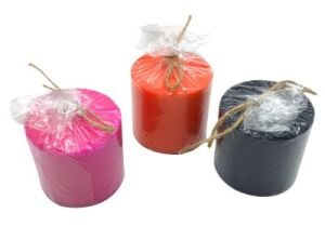 TAKOZ-004 ( SİLİNDİR RENKLİ ) ( KÖPÜK & KÜÇÜK BOY ) MUM*24=K