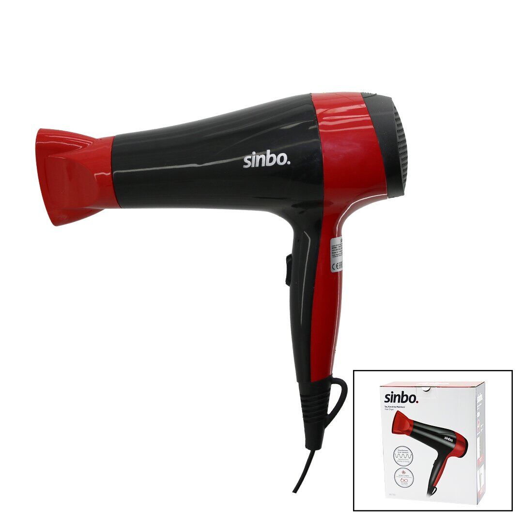 SİNBO SHD-7093 SAÇ KURUTMA MAKİNESİ (2 KADEME HIZ & SICAKLIK) (FÖN BAŞLIK) (ZİKZAK REZİSTANS SARIM) (HOMOJEN ISI DAĞILIM)*10