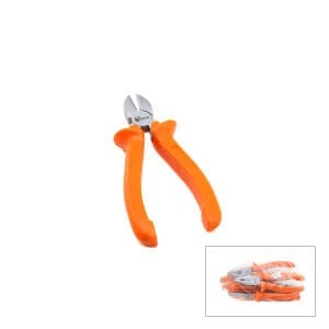 AZM ( 6'' ) ( YAN KESKİ ) ( TURUNCU ) SAPLI ( Cr-V ) ( 160MM )*6X25