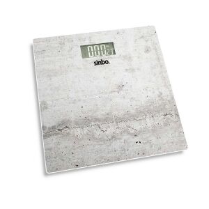 SİNBO SBS-4451 ( DİJİTAL & PİLLİ ) ( BEYAZ CAM ) BANYO BASKÜL TERAZİ TARTI ( LCD EKRAN ) ( 180KG/100GR ) ( 26X26CM )*10