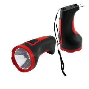 GOLD KAMA GK-8551 ( 10W ) ( TEK LED ) BOMBELİ GÖVDE ( FİŞ ŞARJLI ) EL FENERİ ( UZUN MESAFELİ ) KAMBUR*80                                                              Q9