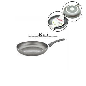 PAPİLLA FRED ( FRYİNG PAN ) ( 20 CM ) ( MAXİ ) ( GRANİT TAVA ) ( GRİ KIRÇILLI ) ( TEK SAPLI ) ( BRKT-706134 )*6=K