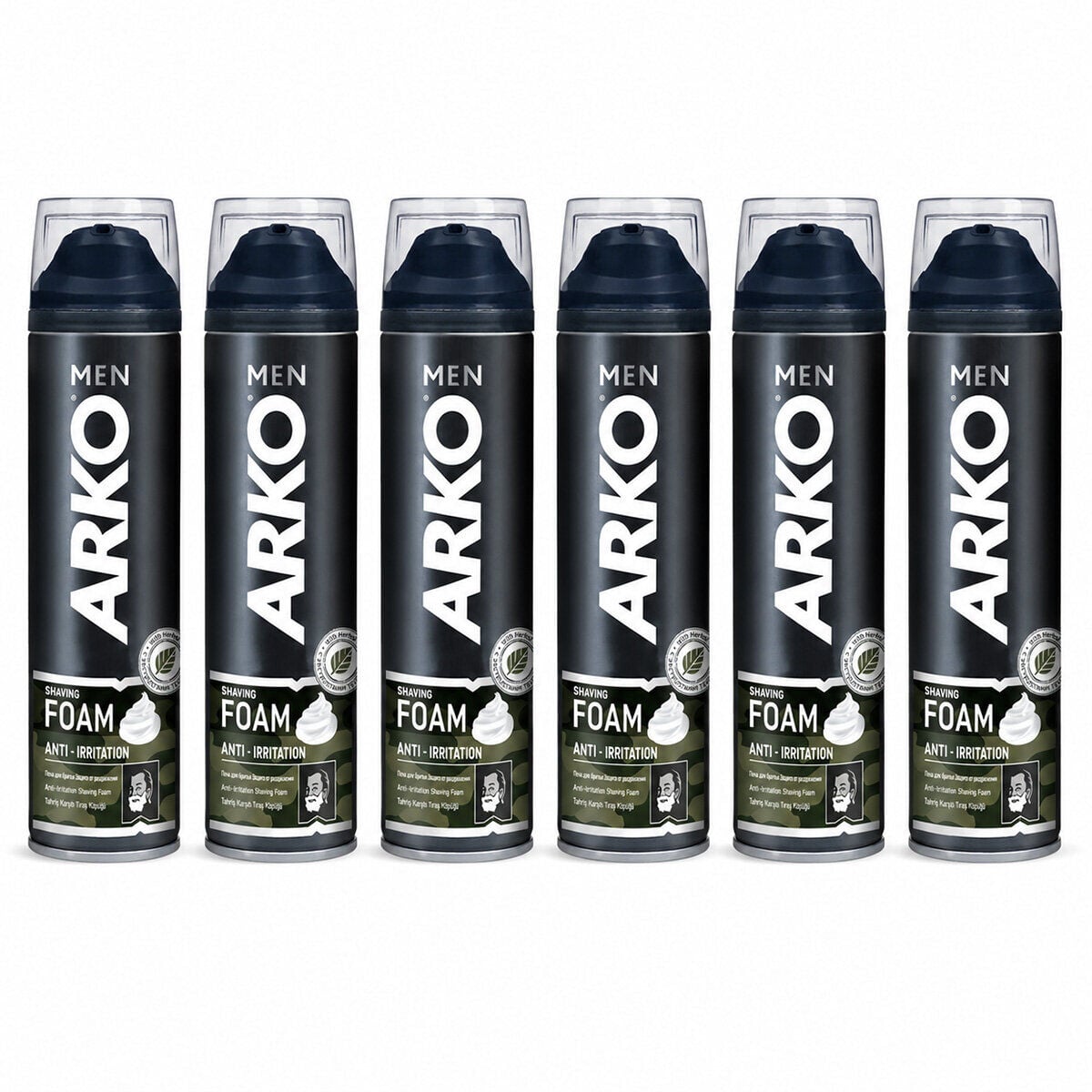 ARKO MEN ( ANTI-IRRITATION ) TRAŞ KÖPÜK ( TAHRİŞ KARŞITI & 200ML )*6X4