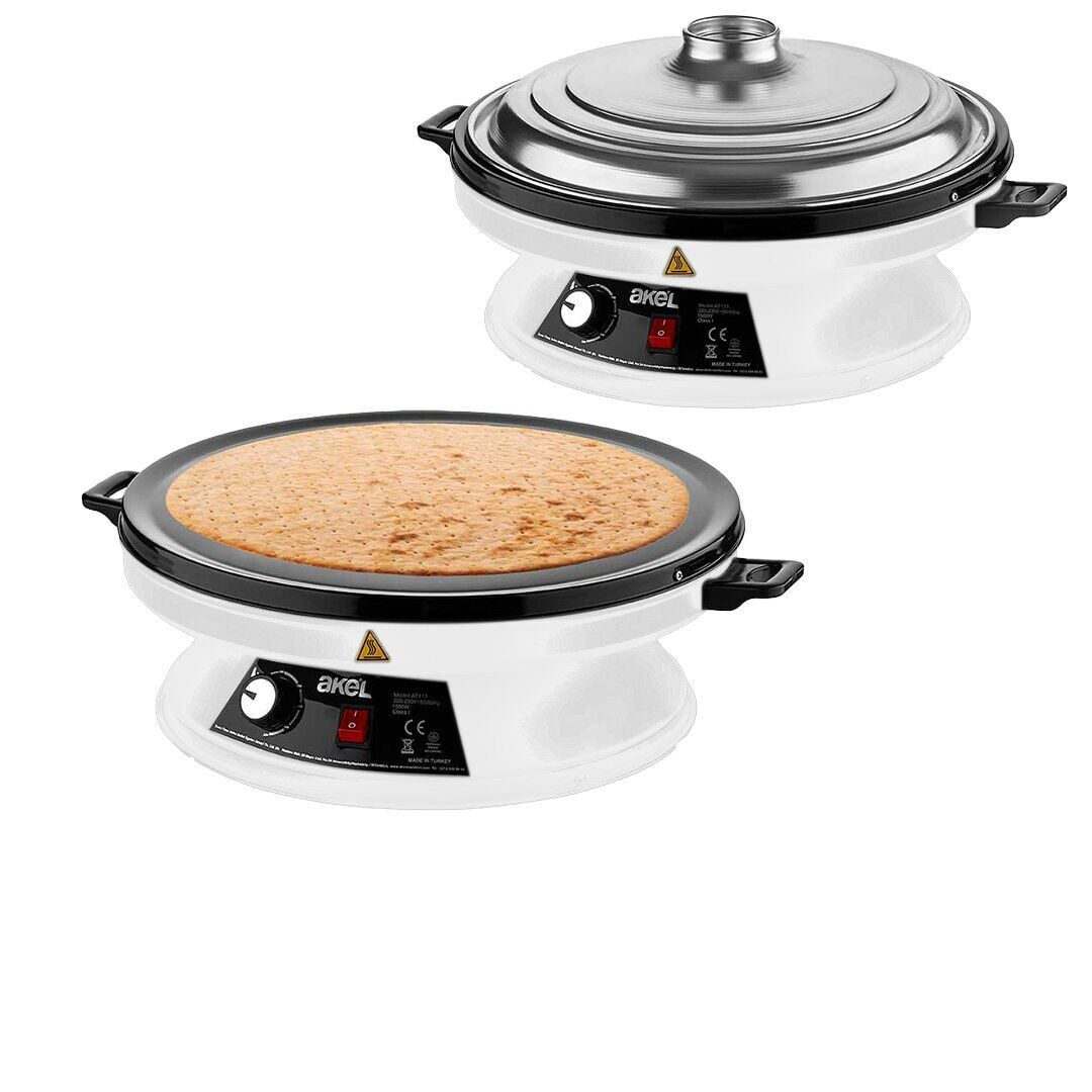 AKEL AT-111B KATMER & YUFKA SACI ( TERMOSTATLI & STANDLI ) 2000W ( EMAYE KAPLI GENİŞ ÜST YÜZEY ) ( 53CM GENİŞLİK )*1