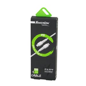 NEWONLİNE NW-01617 ( TYPE-C & IPHONE ) ( HIZLI ) CEP TELEFON & DATA ŞARJ KABLOSU ( 20W ) ( 3.0A & 1MT )*200