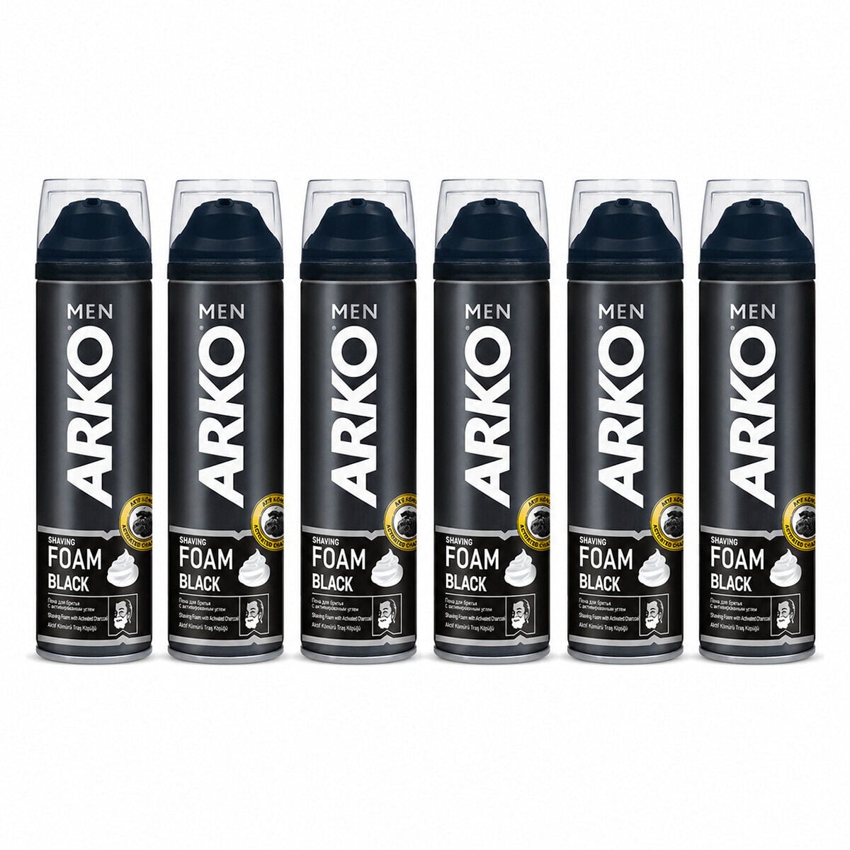 ARKO MEN ( SİYAH ) TRAŞ KÖPÜK ( 200ML )*6X4