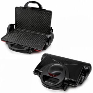 AWOX ORİON ( SİYAH ) ( 8 DİLİM ) ELEKTRİKLİ ( TEFLON TOST MAKİNESİ ) & ( 180° IZGARA ) ( 6 KADEME ISI AYARI ) ( 1800W )*4