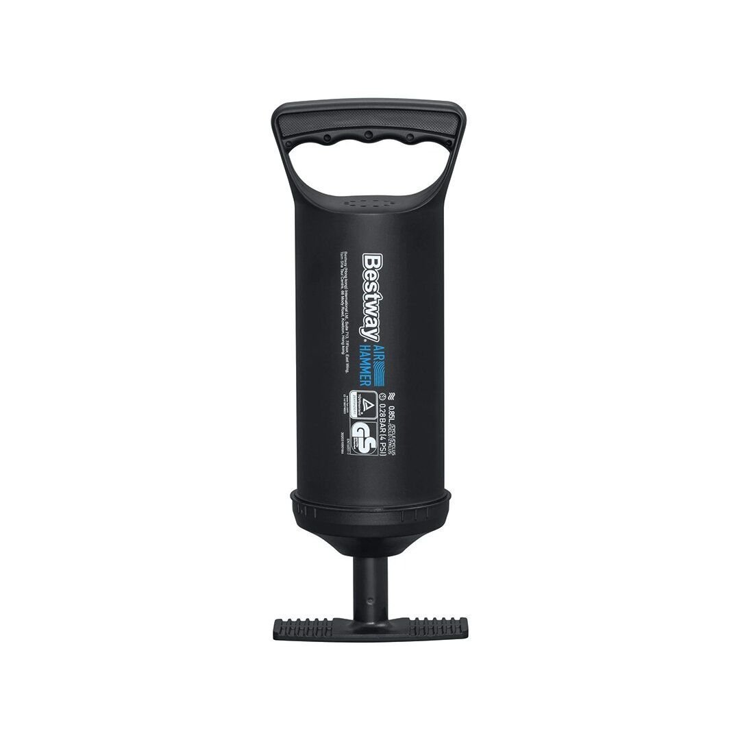 BESTWAY-62002 ( 0.85L ) MANUEL ÇİFT FONKSİYONLU ŞİŞİRME EL POMPA ( 3 UÇLU & 30CM )*12