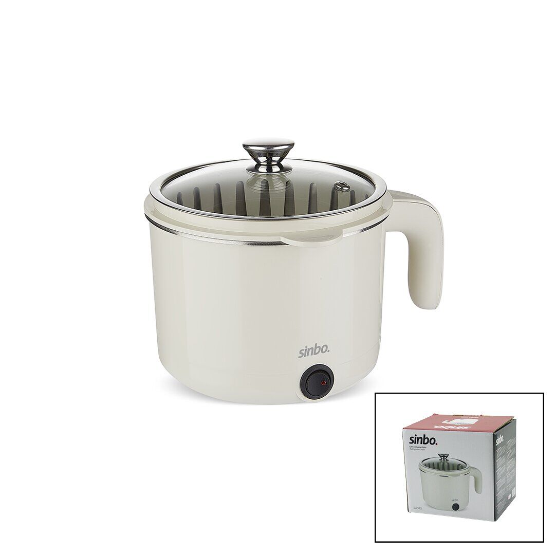 SİNBO SCO-5063 ( ELEKTRİKLİ ) ( ÇOK FONKSİYONLU ) PİŞİRİCİ ( PASLANMAZ ÇELİK ) TENCERE ( 800ML )*12