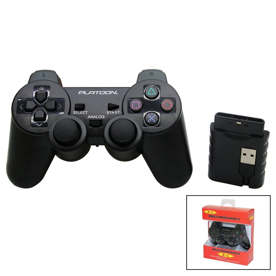 PLATOON PL-2860 ( 6IN1 ) ( WIRELESS ) ( PS3 MODELİ ) ANALOG OYUN KOLU VIBRATION CONTROLLER*50