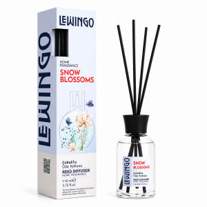 LEWİNGO ( 110ML ) ( SNOW BLOSSOMS ) BAMBU ORTAM KOKUSU ( CAM ŞİŞE )*24=K