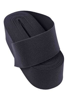 HUZUR ( SİYAH  & 3CM ) PAÇA LASTİK GENİŞ 10MT.*30