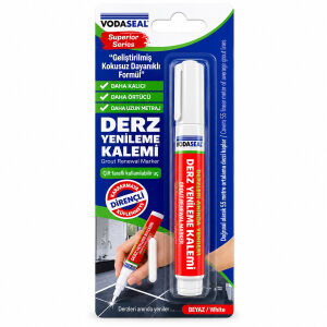 VODASEAL DRK-001 ( BEYAZ / SÜPER SERİ ) DERZ KALEMİ ( SU BAZLI & KOKUSUZ ) ( YEDEK UÇ )*10X12