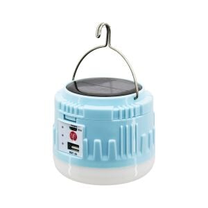 ENERGY SAVING LED SOLAR CAMPING LIGHT USB & SOLAR ŞARJLI ASKILI KAMP LAMBASI FENER & POWERBANK*36