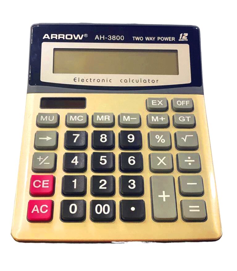 ARROW AH-3800 ( 12 HANELİ ) HESAP MAKİNESİ*90