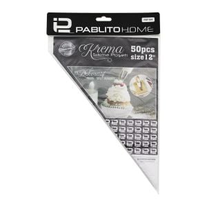 PABLITO HOME PBT-164 ( 12'' ) ( 50PCS ) ( NAYLON ) KREMA SIKMA POŞETİ TORBASI*200