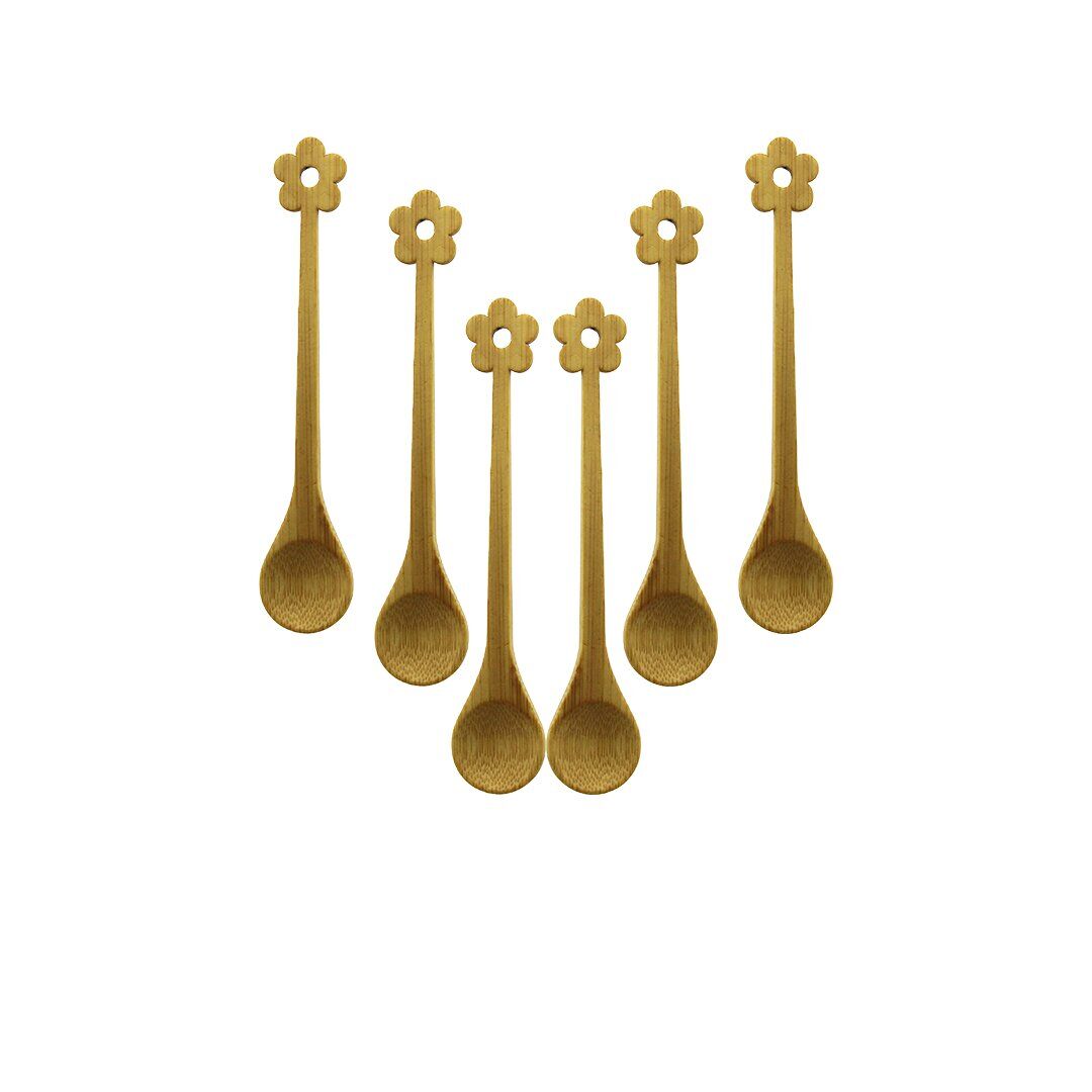 ZHU ZHİ YUAN DMR-8464 ( 6 PCS ) ( MİNİ ) ( BAMBU AHŞAP KAŞIK ) ( 14.5CM )*500