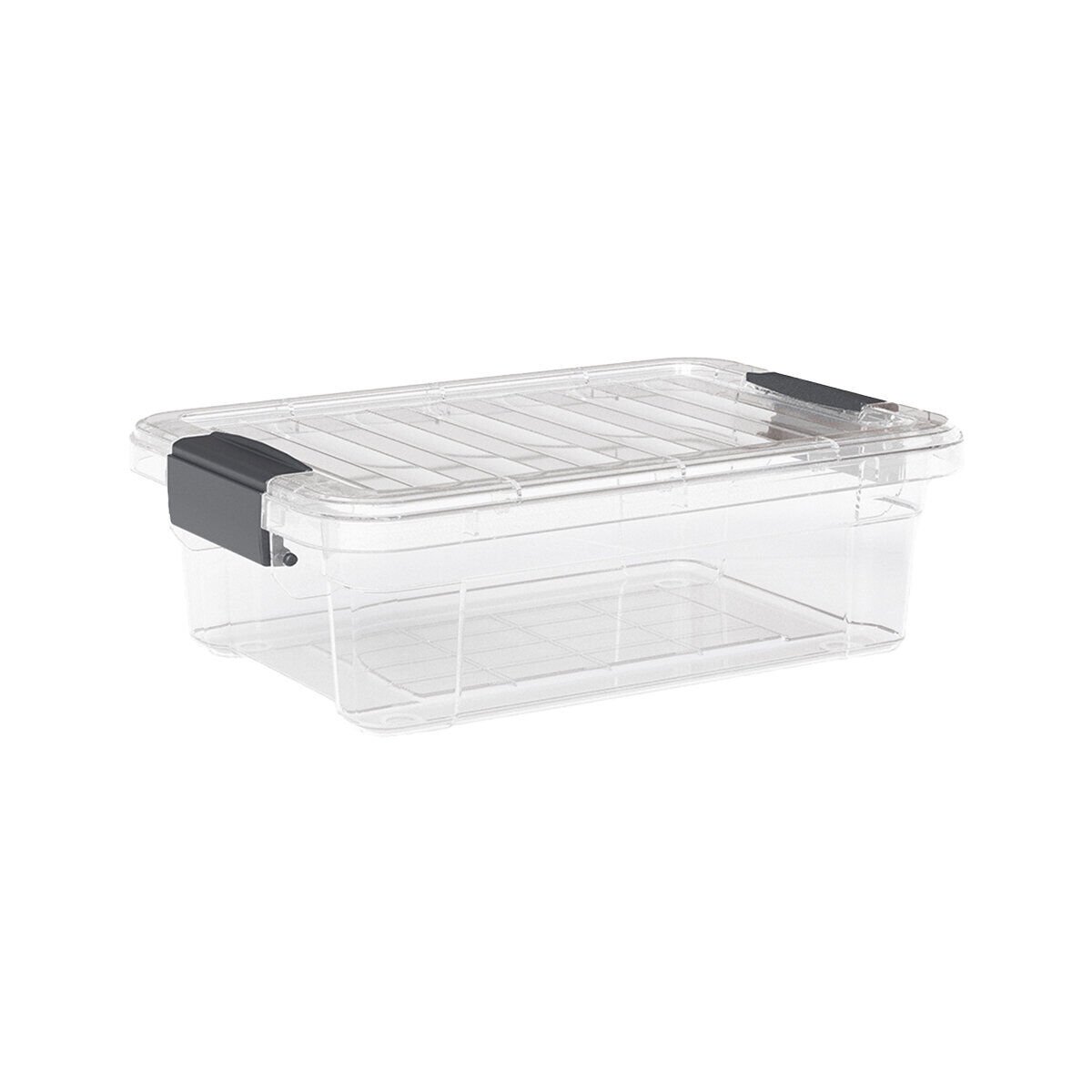 DÜNYA DP-33105-102 ( 13LT ) ( ŞEFFAF ) ÇOK AMAÇLI SAKLAMA KUTUSU & ORGANİZER ( KİLİTLİ KAPAK ) ( 445X305X135MM )*12=K