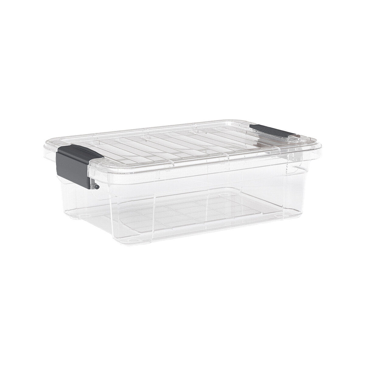 DÜNYA DP-33105-102 ( 13LT ) ( ŞEFFAF ) ÇOK AMAÇLI SAKLAMA KUTUSU & ORGANİZER ( KİLİTLİ KAPAK ) ( 445X305X135MM )*12=K